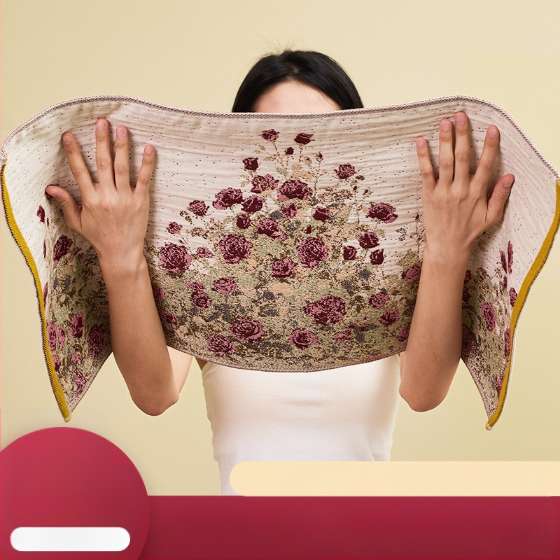 Prosop de față din bumbac 100% țesut gază, Arsof/elis, absorbant, fără scame, 80–100 g, 32 fire, jacquard