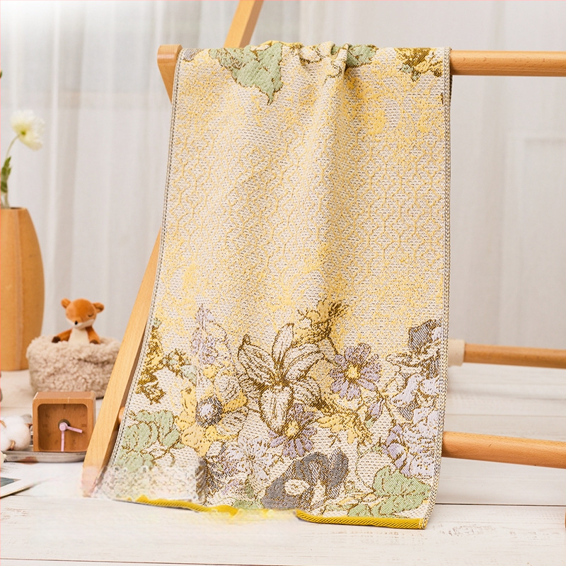 Prosop de față din bumbac 100% țesut gază, Arsof/elis, absorbant, fără scame, 80–100 g, 32 fire, jacquard