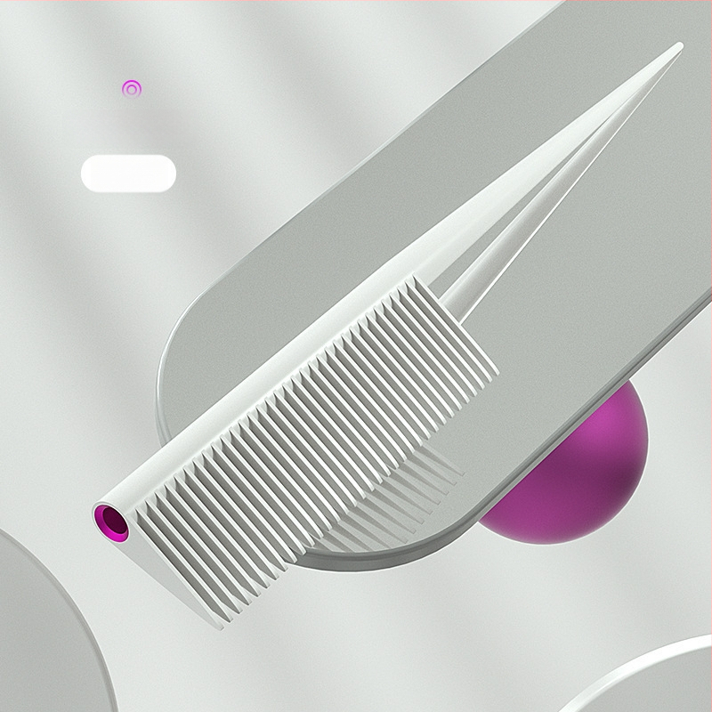 Гребен за коса с широки зъби – минималистичен дизайн, пластмасов, за лесно разплитане на къдрава коса