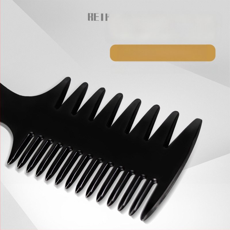 Фризьорски гребен с текстурирани ребрени зъби, пластмасов, марка French map, за ежедневна употреба