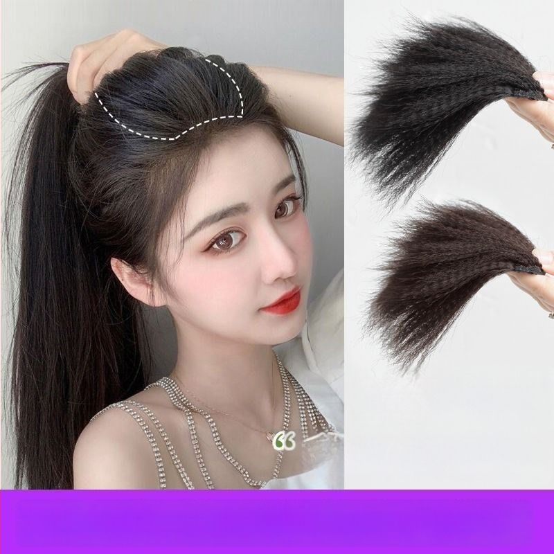 Parukos gabalas, tiesūs plaukai, mišrios šilko plaukai, rankų audimas, kilmė Kinija