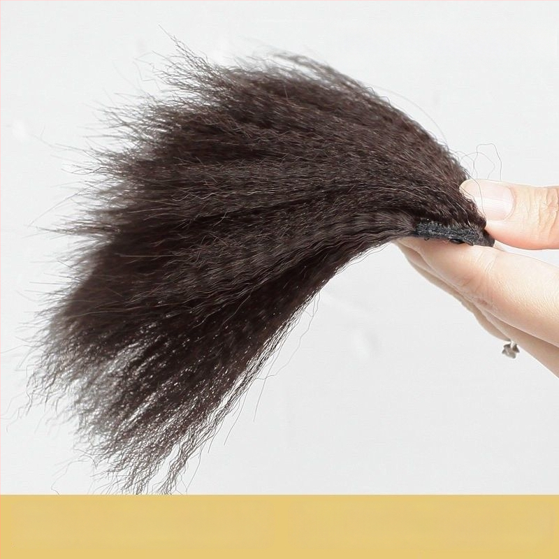 Parukos gabalas, tiesūs plaukai, mišrios šilko plaukai, rankų audimas, kilmė Kinija