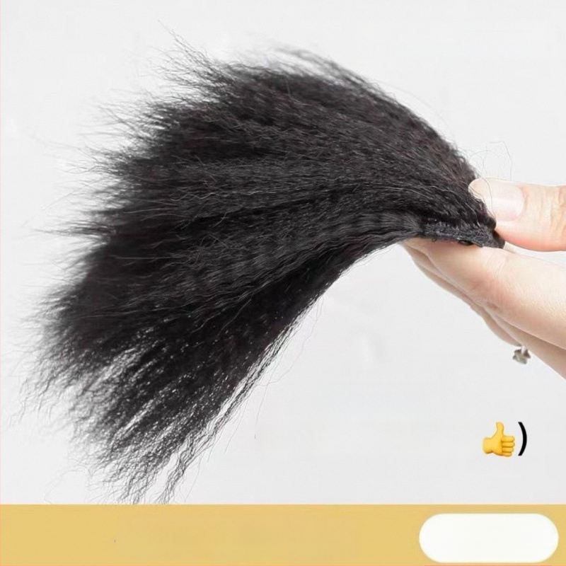 Parukos gabalas, tiesūs plaukai, mišrios šilko plaukai, rankų audimas, kilmė Kinija