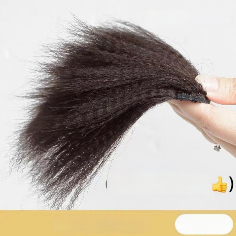 Parukos gabalas, tiesūs plaukai, mišrios šilko plaukai, rankų audimas, kilmė Kinija