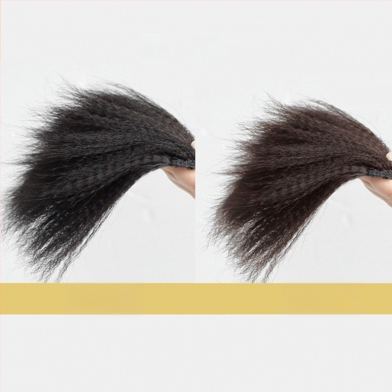 Parukos gabalas, tiesūs plaukai, mišrios šilko plaukai, rankų audimas, kilmė Kinija