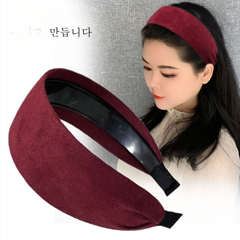 Sieviešu auduma matu lente ar platām malām, roku darbs, retro stils