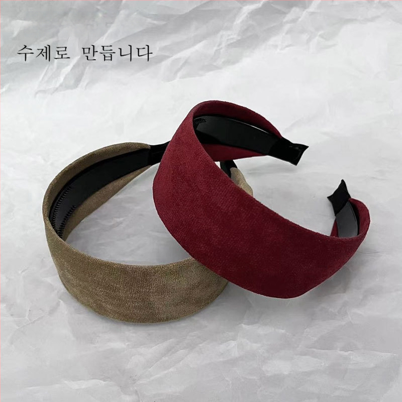 Sieviešu auduma matu lente ar platām malām, roku darbs, retro stils