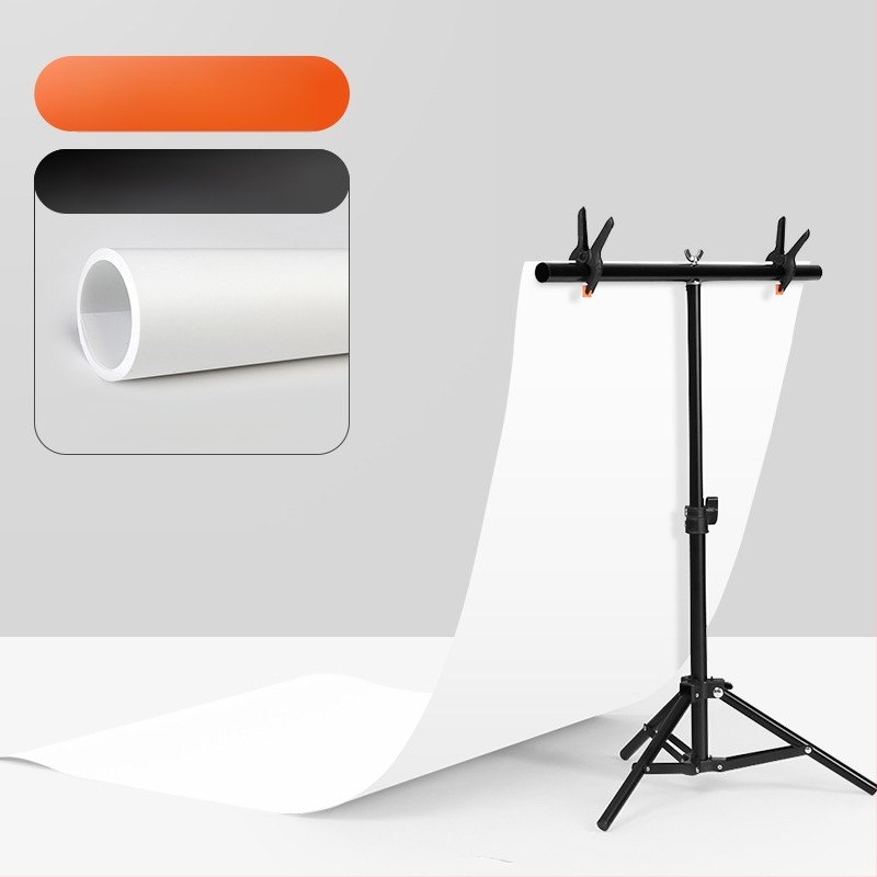 Fona statīvs ar metāla rāmi un PVC fonu produktu fotografēšanai; svars 1,2 kg; zīmols Refutuna/ruifutu