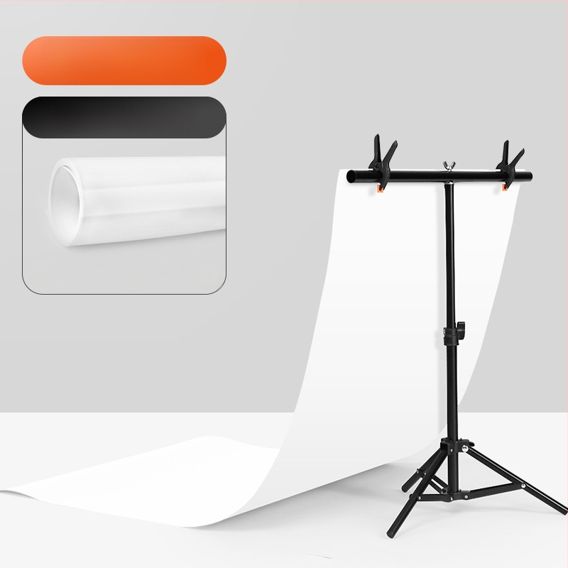 Fona statīvs ar metāla rāmi un PVC fonu produktu fotografēšanai; svars 1,2 kg; zīmols Refutuna/ruifutu