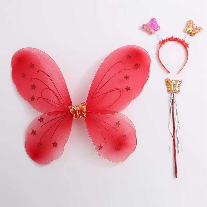 Bērnu eņģeļu spārni uz muguras – Tauriņa spārni uzstāšanās un princeses tēla veidošanai (Vecums 0–3 gadi; Materiāls: Cits; 3C: Elektriska rotaļlieta zem 14 gadiem)