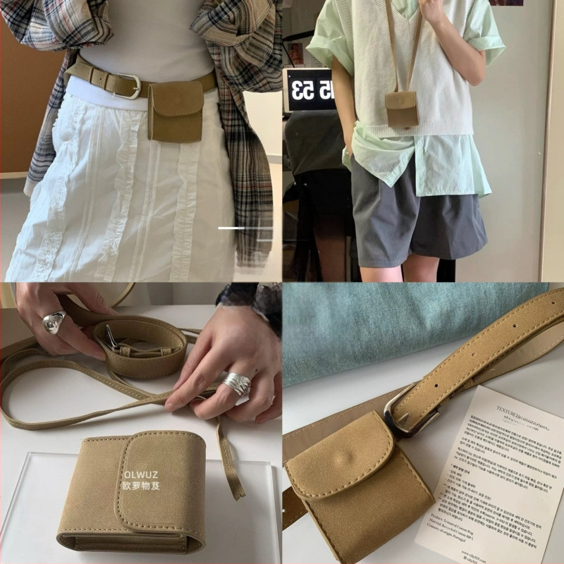 Jostas soma ar crossbody dizainu, PU materiāls, sprādze ar pīnu, korejiešu stilā, vasarai