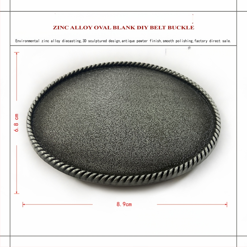 Siksnas sprādze, cinka sakausējums, rietumu kauboju stil, gun-black pārklājums, pielāgojama