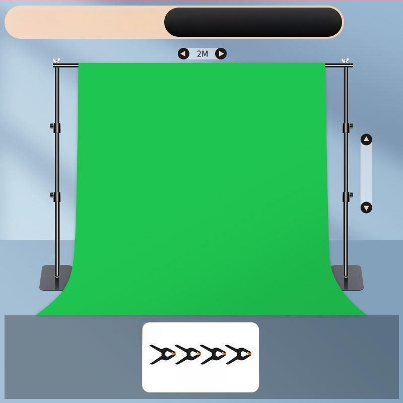 Chromakey auduma fona statīvs ar pārnēsājamu konstrukciju, uzlabots dizains