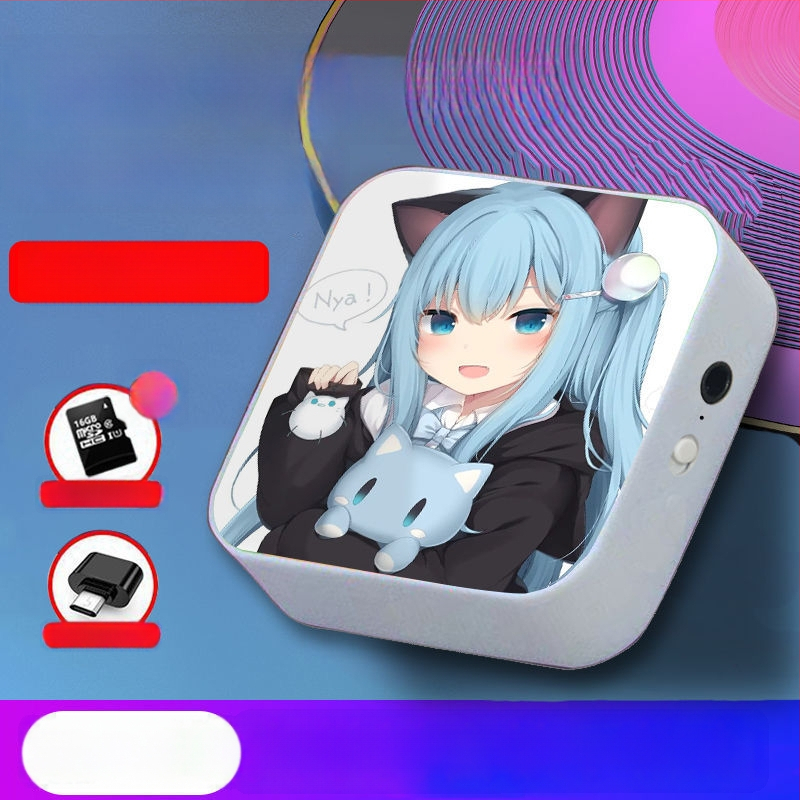 Bluetooth MP3-mängija õpilastele — 128MB salvestusruum; auto toide; kaasas kõrvaklapid, OTG ja mälukaart