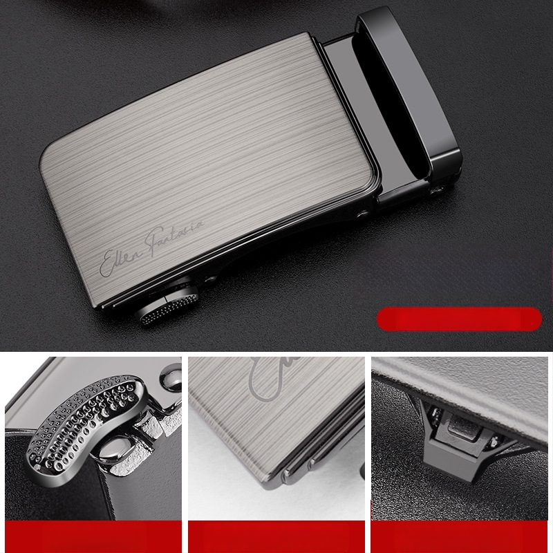 Férfi öv ötvözetből készült automata csattal, négyzet alakú csattal, üzleti stílus, testreszabható