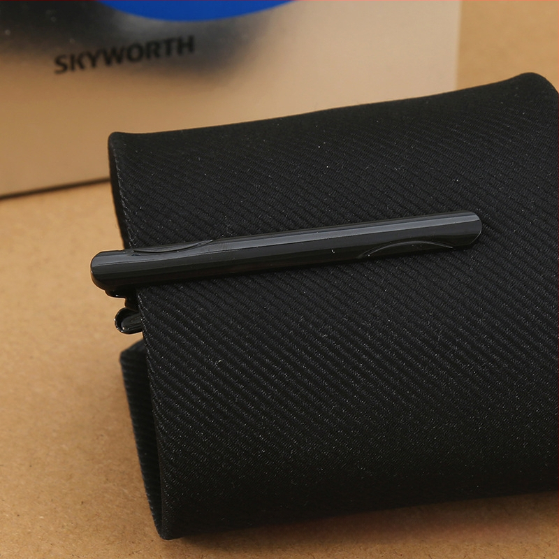 Réz nyakkendő kapocs, sík fejű, hullám mintázat, monoszínű minta, elektroplak bevonat, tisztaság K9