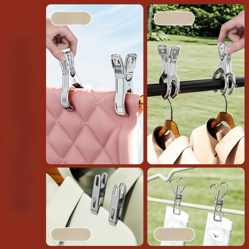 Džiovinimo klipsas iš nerūdijančio plieno, modelis 201, pakuotė 1000 vnt.