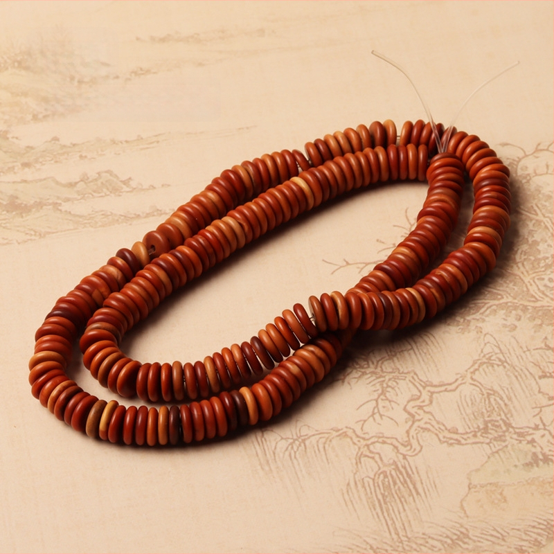 Perle Wenwan – Mărgele rotunde din sâmbure de măslină, spacer, lustruite, pentru accesorii DIY, Origine Yiwu