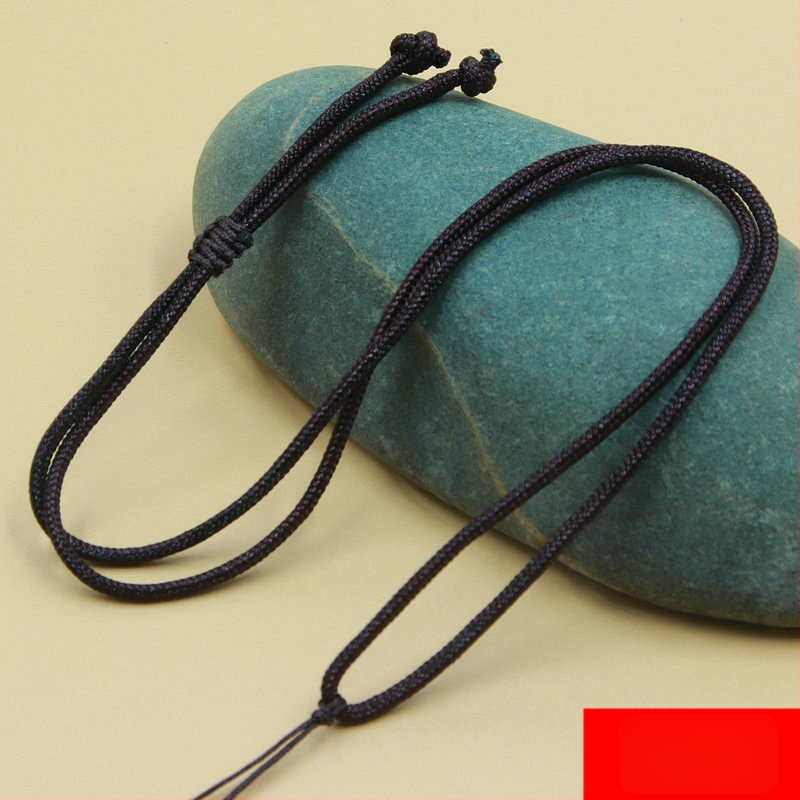 Unisex regulējama austas auklas kaklarota, DIY zīmols, bez metāla