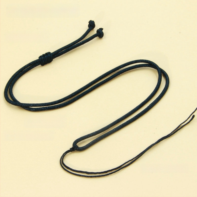 Unisex regulējama austas auklas kaklarota, DIY zīmols, bez metāla