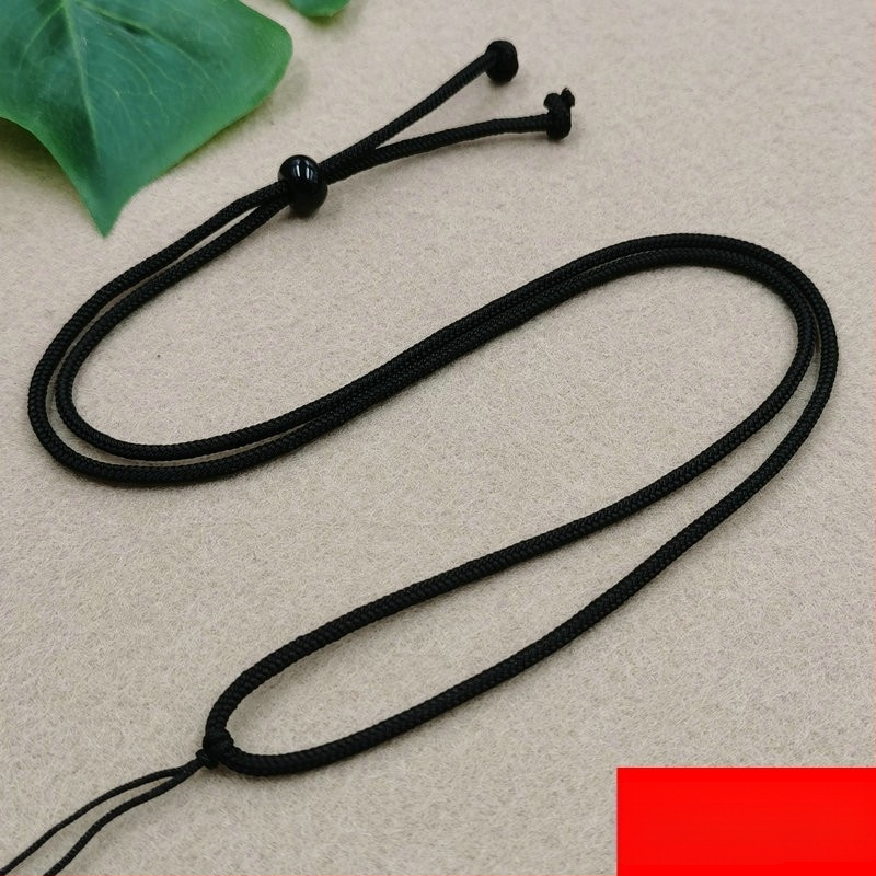 Unisex regulējama austas auklas kaklarota, DIY zīmols, bez metāla