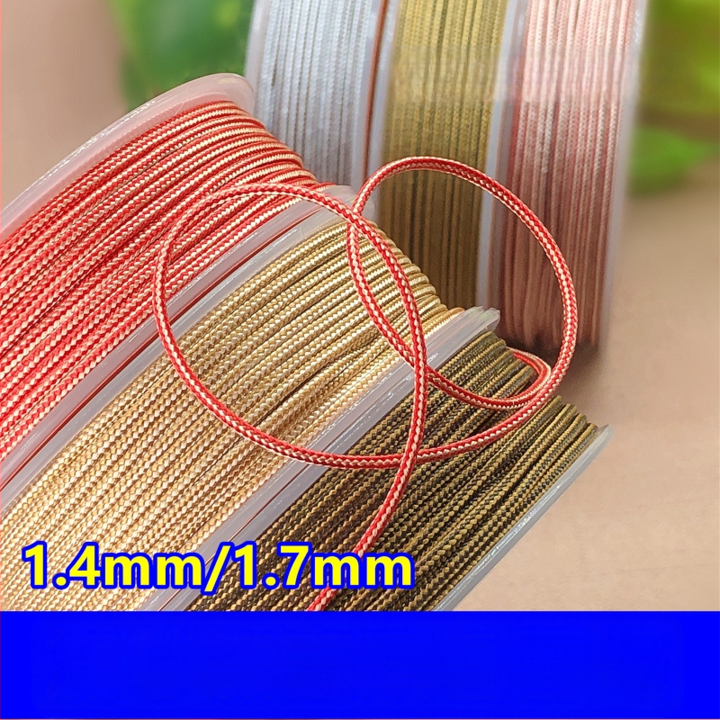 Rotaslietu pērlīšu vads jade griešanai un Bodhi pērlēm aušanai; apaļš pletēts aukla; speciālā līnija