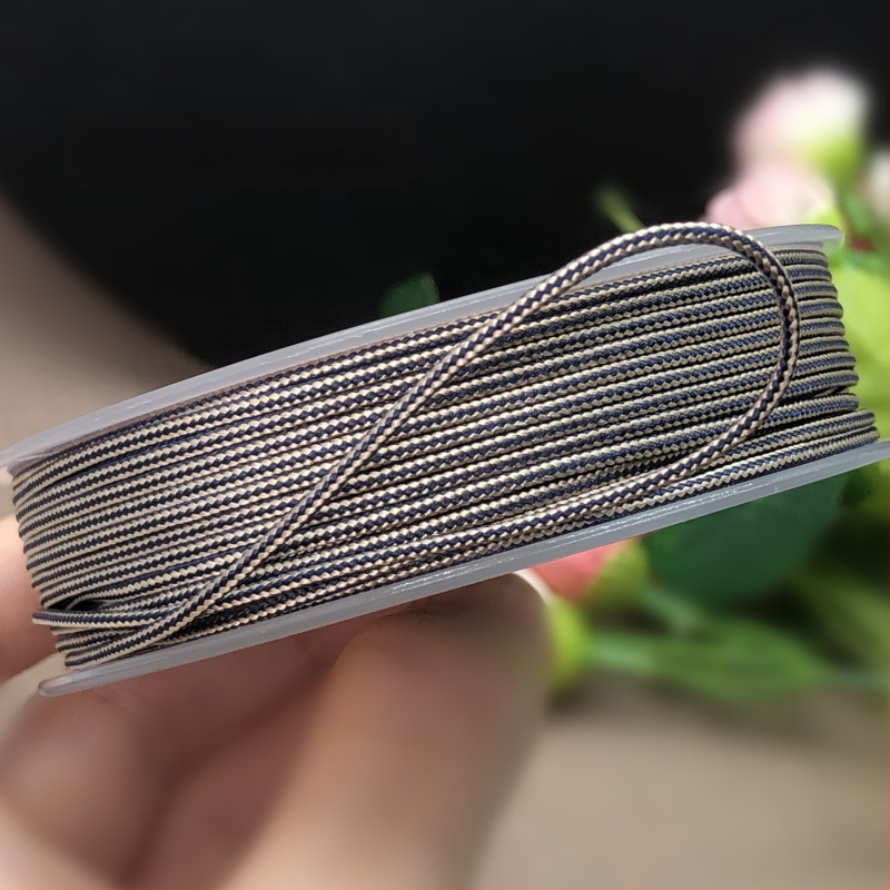 Rotaslietu pērlīšu vads jade griešanai un Bodhi pērlēm aušanai; apaļš pletēts aukla; speciālā līnija