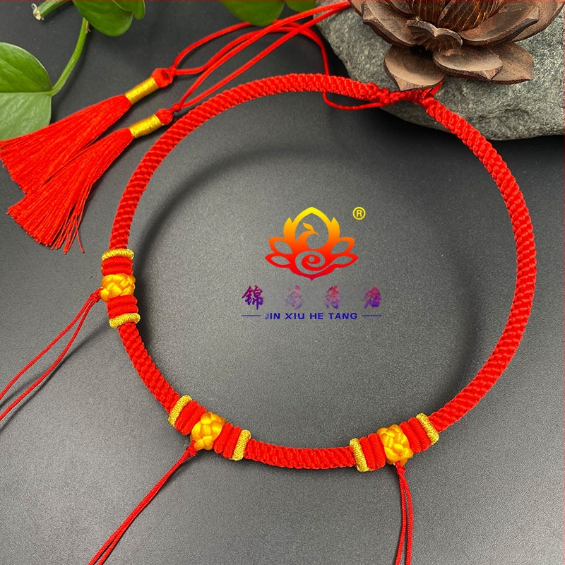 Bērnu kaklarota, rokām austā no sajaukta materiāla, sudraba 925 kulons, parasta ķēde, Ķīnas stils