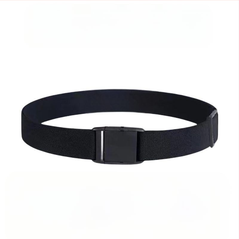 Ελαστική ζώνη μέσης από γνήσιο δέρμα για άνδρες και γυναίκες, αγκράφα με πιν, πλάτος κάτω από 2 εκ