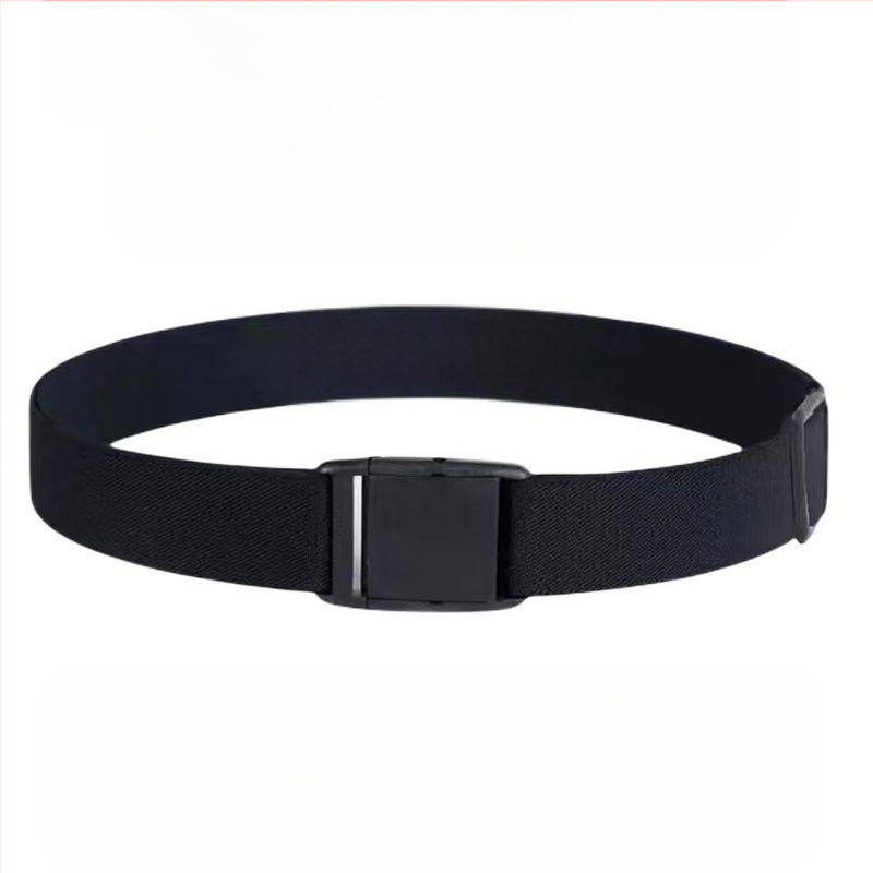 Ελαστική ζώνη μέσης από γνήσιο δέρμα για άνδρες και γυναίκες, αγκράφα με πιν, πλάτος κάτω από 2 εκ