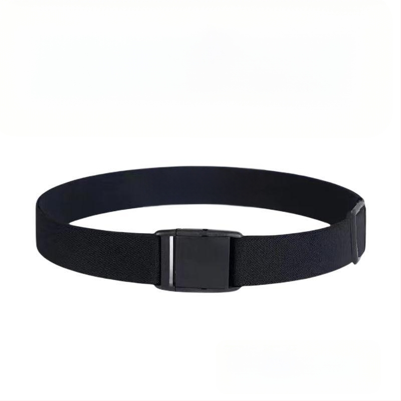 Ελαστική ζώνη μέσης από γνήσιο δέρμα για άνδρες και γυναίκες, αγκράφα με πιν, πλάτος κάτω από 2 εκ