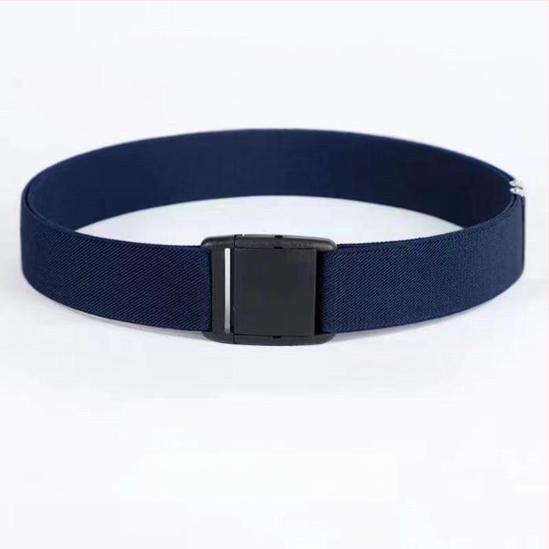 Ελαστική ζώνη μέσης από γνήσιο δέρμα για άνδρες και γυναίκες, αγκράφα με πιν, πλάτος κάτω από 2 εκ