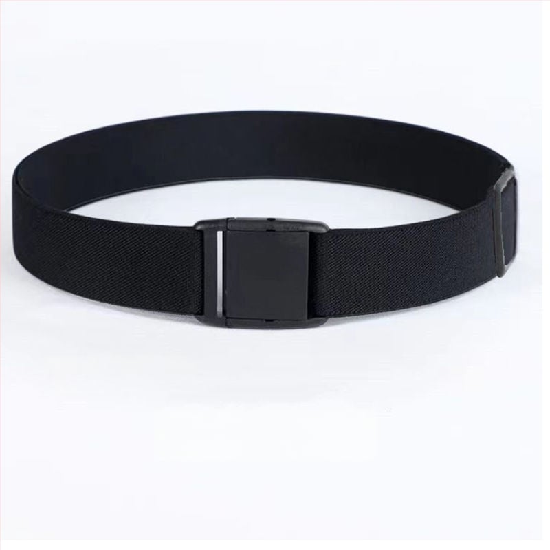 Ελαστική ζώνη μέσης από γνήσιο δέρμα για άνδρες και γυναίκες, αγκράφα με πιν, πλάτος κάτω από 2 εκ