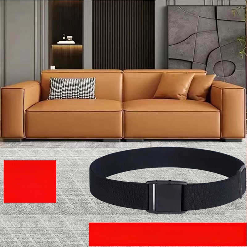 Ελαστική ζώνη μέσης από γνήσιο δέρμα για άνδρες και γυναίκες, αγκράφα με πιν, πλάτος κάτω από 2 εκ