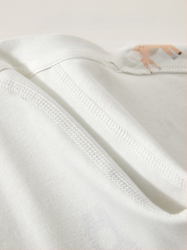 Zīdaiņu kokvilnas kombinezon s garām piedurknēm, universāls, 100% kokvilna, jaunajam zīdainim (0–1 gads), diagonālais pogu aizvērums