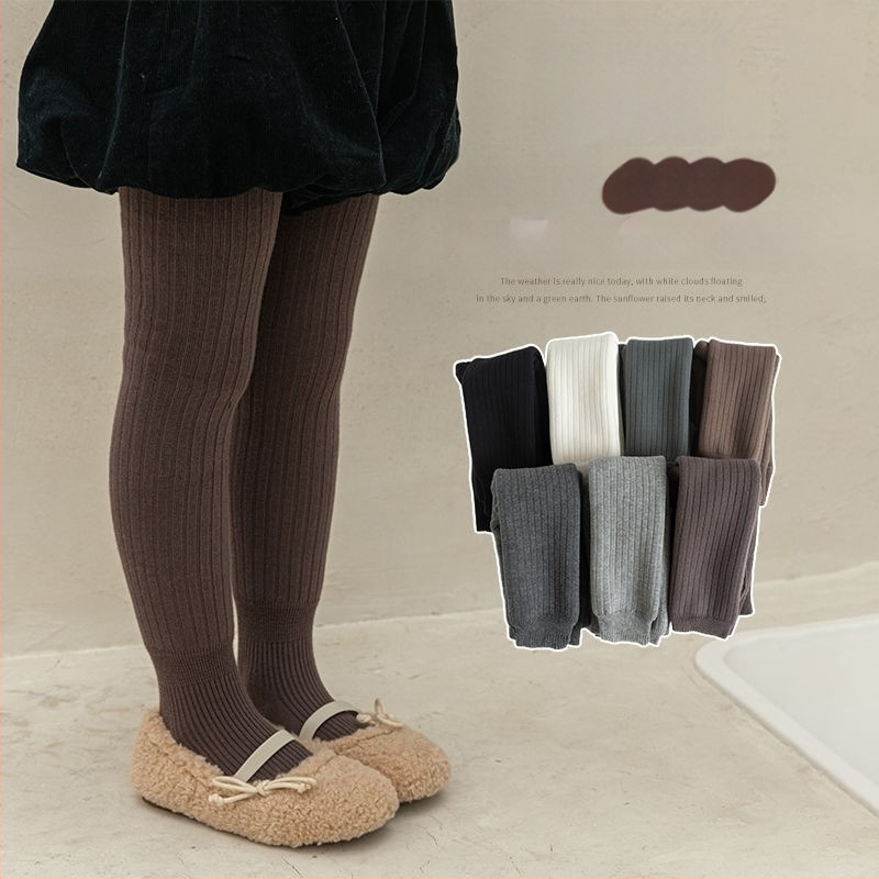 Bērnu kokvilnas legingi ar fleece iekšpusi rudens–ziemas sezonai, ar atvērtu starpsienu zonā starp kājām, 3–8 gadi