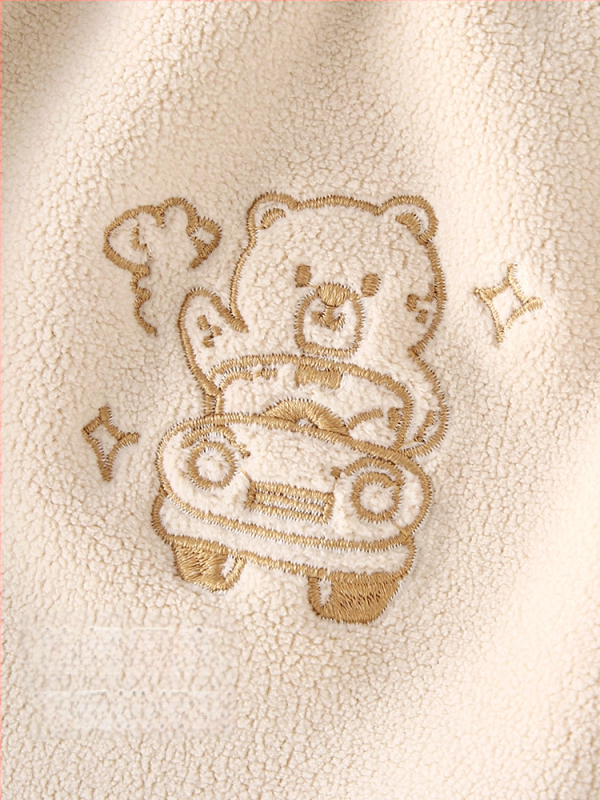 Zīdaiņiem un maziem bērniem bikses ar fleece apdari, brīvs siluets, dzīvnieku raksts, poliesters 94,1%, viduklis ar vidēja augstuma, mīksta apstrāde, pavasaris un rudens