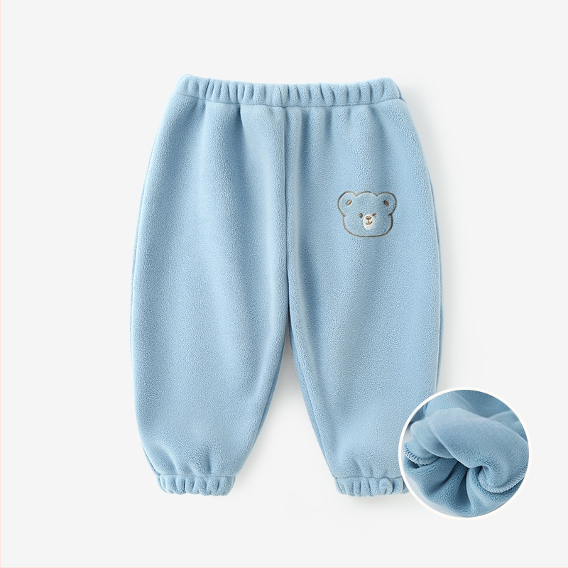 Zīdaiņiem un maziem bērniem bikses ar fleece apdari, brīvs siluets, dzīvnieku raksts, poliesters 94,1%, viduklis ar vidēja augstuma, mīksta apstrāde, pavasaris un rudens