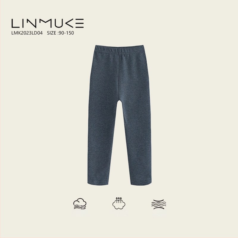 Bērnu bieza kokvilnas legingas ar iekšējo flīsi, 95% kokvilna, vidējā josta, pavasara un rudens sezonai, vecums 3–8 gadi