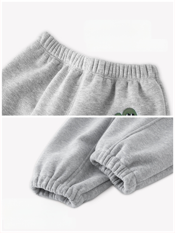 Bērnu velūra bikses, kokvilnas-poliestera maisījums (50% poliesteris), vidējā augstuma elastīgā josta, 1–3 gadi, ziemas sezonā