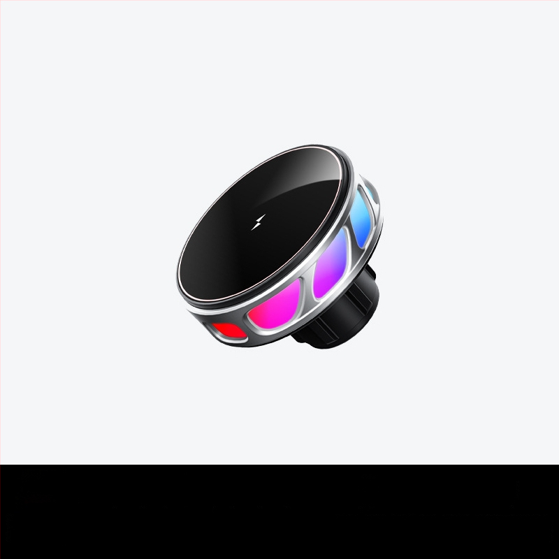 Auto držač za telefon s bežičnim punjenjem, dvostruki magnetski, sklopivi zaslon, 25W, kompatibilan s navigacijom