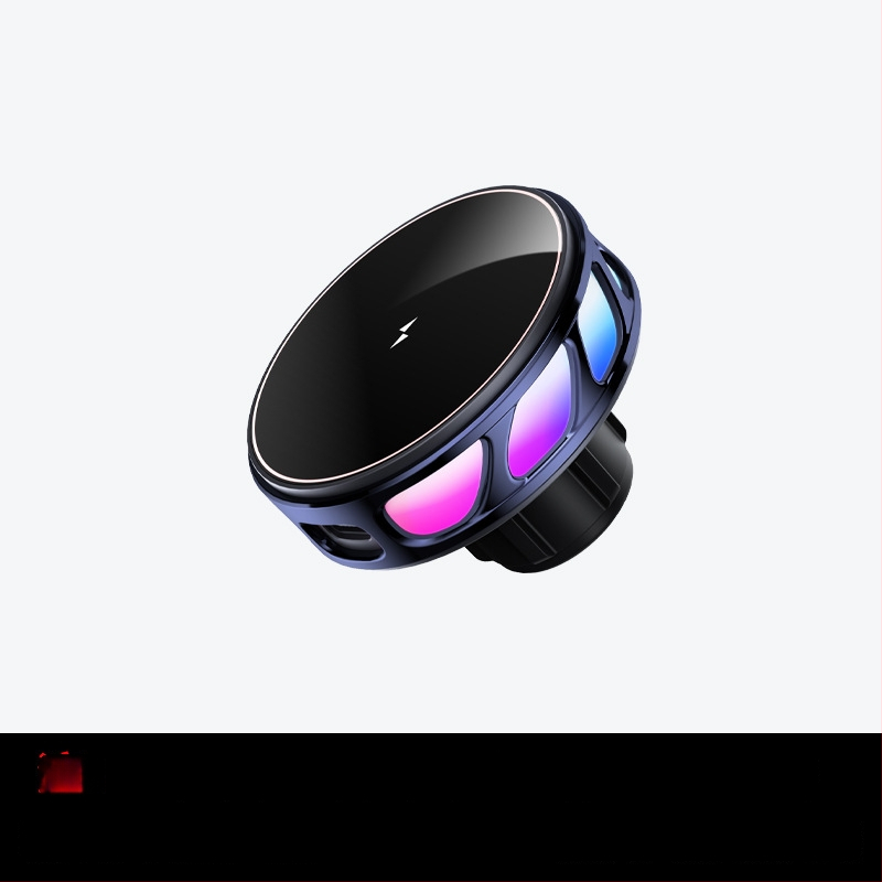 Auto držač za telefon s bežičnim punjenjem, dvostruki magnetski, sklopivi zaslon, 25W, kompatibilan s navigacijom