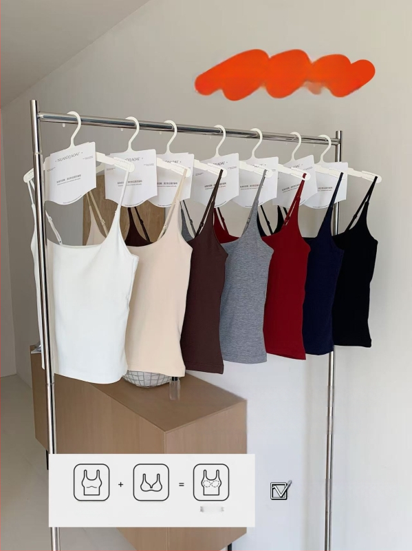 Nuanshaoai 702 Modal camisole, topla brušena tkanina, uski kroj, kratka duljina, za jesen-zimu