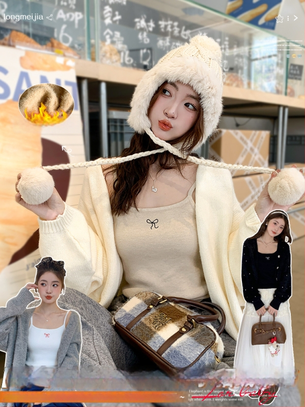 Sieviešu kamizole ar fleece iekšējo odere, šaurs piegriezums, mašas raksts, rudens 2025