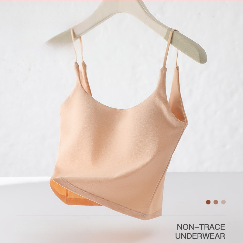 Viengabala kokvilnas top ar krūšu spilventiņiem, korejas stila siksnas, 95–100% kokvilna, auduma blīvums 161–180 g/m2