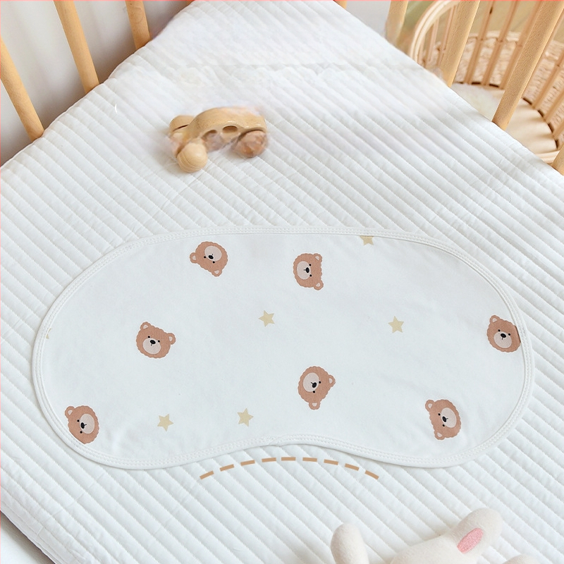 Zīdaiņa sūkšanas dvielis ar karikatūras rakstu, 100% kokvilna, absorbe ūdeni, 0–1 gadu vecumā