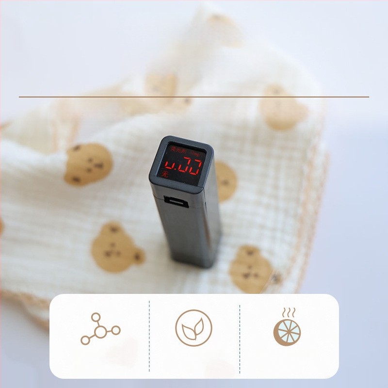 Zīdaiņa siekalas lakats ar sprādzi, četras kārtas gāzes no tīras kokvilnas, raksts ar dzīvniekiem, dvuzreiz lietojams kvadrātveida dvielis