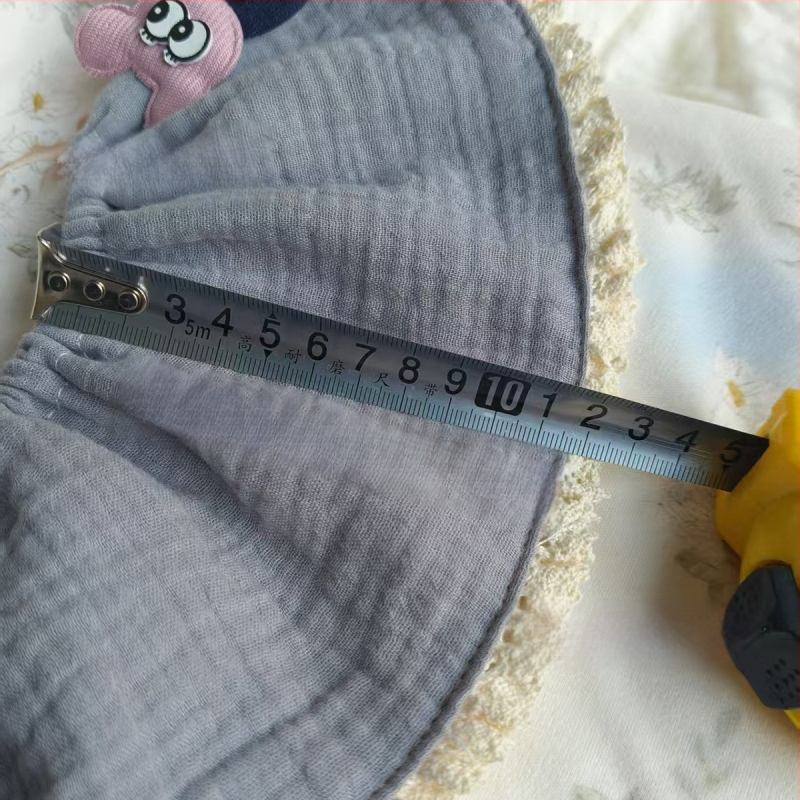 Bērnu bavete ar 360° princeses mežģīnēm, kokvilnas marlē, absorbējošs kokvilnas diegs, vecums 0–1 gads