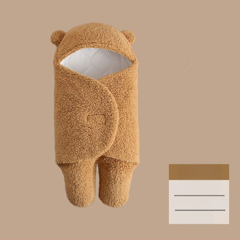 Bērnu vannas dvielis ar iepakošanas funkciju, rudens–ziemas biezs, imitācijas kašmīra audums, piemērots bērniem no 3 līdz 8 gadiem