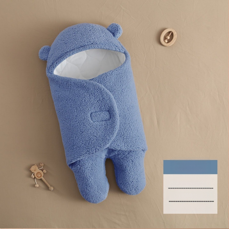 Bērnu vannas dvielis ar iepakošanas funkciju, rudens–ziemas biezs, imitācijas kašmīra audums, piemērots bērniem no 3 līdz 8 gadiem